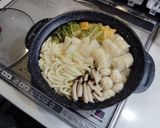 白菜うどん鍋ロールキャベツ入り作り方3写真