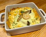 海老とあおさのマッシュポテトグラタン作り方3写真