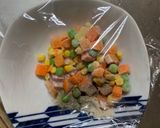 レンジ簡単中華風ロコモコ味炒飯弁当作り方3写真