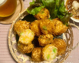 海老と枝豆の素麺揚げ作り方6写真