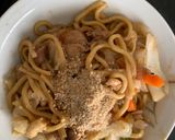 お一人様☆市販の焼きそばレモンごま隠し味作り方2写真