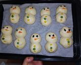 プチXmas会Snowマンのパン作り方4写真