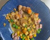 レンジ簡単味噌焼きそば味オムライス弁当作り方4写真