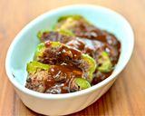 時短でピーマンの肉詰め♡ハヤシソース作り方8写真