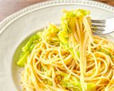 95℃ 春キャベツとからすみスパゲッティ作り方41写真