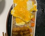 レンジソースチキンカツ味オムライス弁当作り方16写真