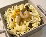海老とあおさのマッシュポテトグラタン作り方3写真