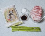 パパッと肉巻ききりたんぽとアスパラガス♪作り方1写真