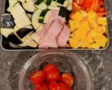 夏野菜たっぷり！チーズトースト作り方1写真