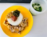 美活⭐︎ほうれん草たっぷりの卵とじスープ作り方10写真