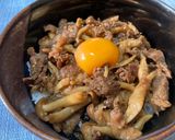 リメイク！牛肉としめじのしぐれ煮丼作り方2写真