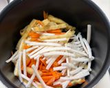 【簡単おばんざい】大根の皮と人参のきんぴら作り方1写真