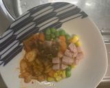 レンジ簡単クリーミーガパオ味炒飯弁当作り方4写真