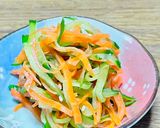 今日の副菜！簡単きゅうりとにんじんのナムル作り方5写真