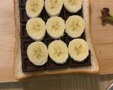 チョコバナナトースト🍞🍫🍌作り方2写真
