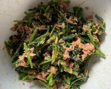 ほうれん草とツナのごま和え作り方4写真