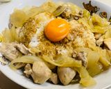 焼きおにぎりでオリーブオイル洋風親子丼作り方14写真