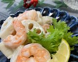 蓮根とえびのサラダ作り方5写真