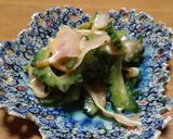 【沖縄料理屋の味】ゴーヤとミミガーの和物作り方4写真