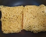 簡単昼食！小松菜蛸豚肉の海の家風焼きそば作り方7写真