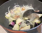 鶏ももとナスの甘辛卵とじ作り方13写真