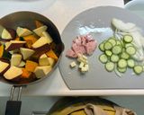 さつま芋と南瓜のゴロゴロサラダ作り方2写真