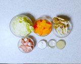豚肉と野菜のパパッと重ね蒸し♬♪作り方1写真