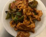 豚こま肉のオーロラソース炒め弁当作り方3写真