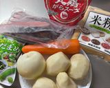 米粉のクリームシチュー　鮭入り作り方1写真