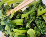 レンジで簡単！海苔香る小松菜のナムル作り方4写真
