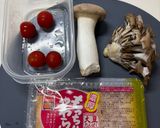 【簡単副菜】厚揚げときのこのガリバタ炒め作り方1写真