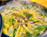 サバ缶活用 サバ味噌鍋 キャンプ飯作り方4写真