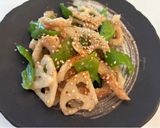 れんこん、ちくわ、ししとうの味噌炒め✨作り方7写真