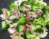 豚バラとブロッコリーのにんにく醤油炒め作り方5写真