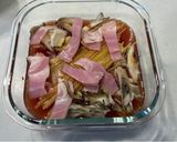 【レンジで簡単】きのことベーコンのトマトパスタ作り方3写真