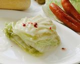 白菜とチーズの重ねレンチン蒸し作り方10写真