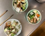 ゴロゴロ野菜と魚肉ソーセージ梅味噌炒煮風作り方10写真