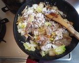 白菜クリーム煮のパスタ作り方9写真