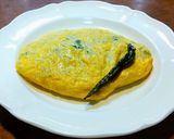 無凍結しらすと大葉のオムレツ　調味料無し作り方5写真