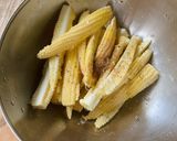 エアフライヤーで焼いたコーンスナック作り方2写真