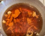 鶏肉の出汁でザルうどん作り方2写真