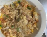 全てレンジ洋風梅お好み焼き味炒飯弁当作り方13写真