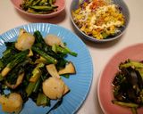 ホタテとエリンギ茎ブロッコリーバター焼き作り方4写真