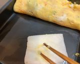 お正月♪カニカマと三つ葉の厚焼き玉子作り方4写真