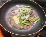 アスパラとベーコンのバター醤油パスタ作り方5写真