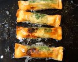 簡単♪ハムとチーズのおつまみ春巻作り方5写真