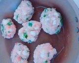 ＊鶏ひき肉とはんぺんの梅しそ照り焼き＊作り方3写真