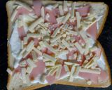 焼きヨーグルトのハムチートースト🎵作り方3写真