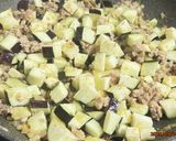 とろ〜り温玉＆ひき肉とナスのチーズ丼作り方6写真