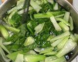 貧血、むくみ解消！青梗菜のツナ缶和え作り方3写真
